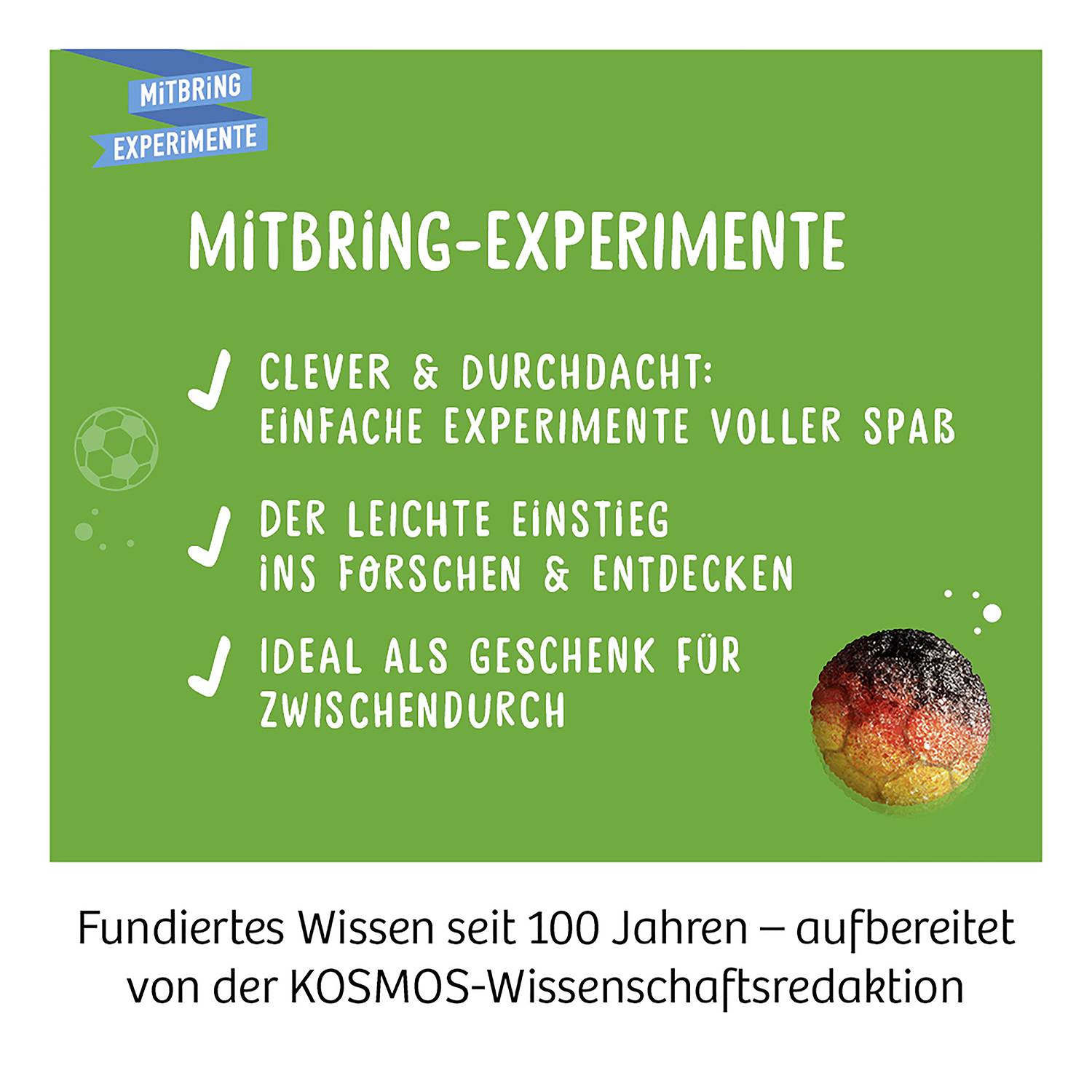 Kosmos Fußball-Flummis 657741 Experimentierkasten 8 - 12 Jahre