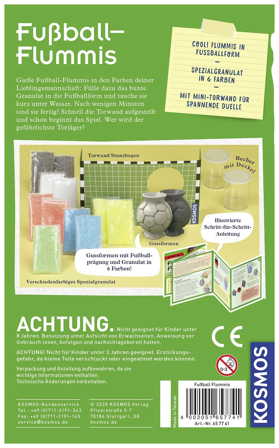 Kosmos Fußball-Flummis 657741 Experimentierkasten 8 - 12 Jahre