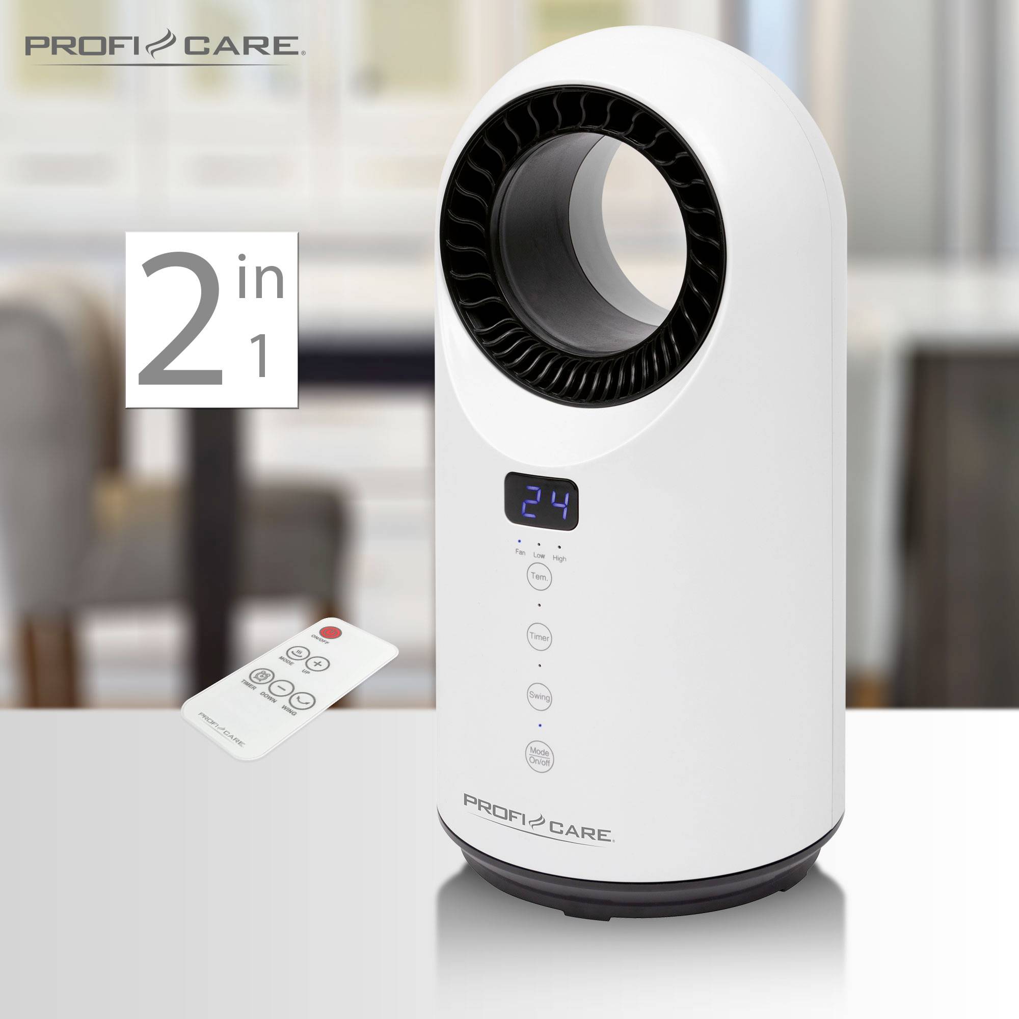 Profi-Care 330860 Keramik-Heizlüfter PC-HL 3086 Weiß