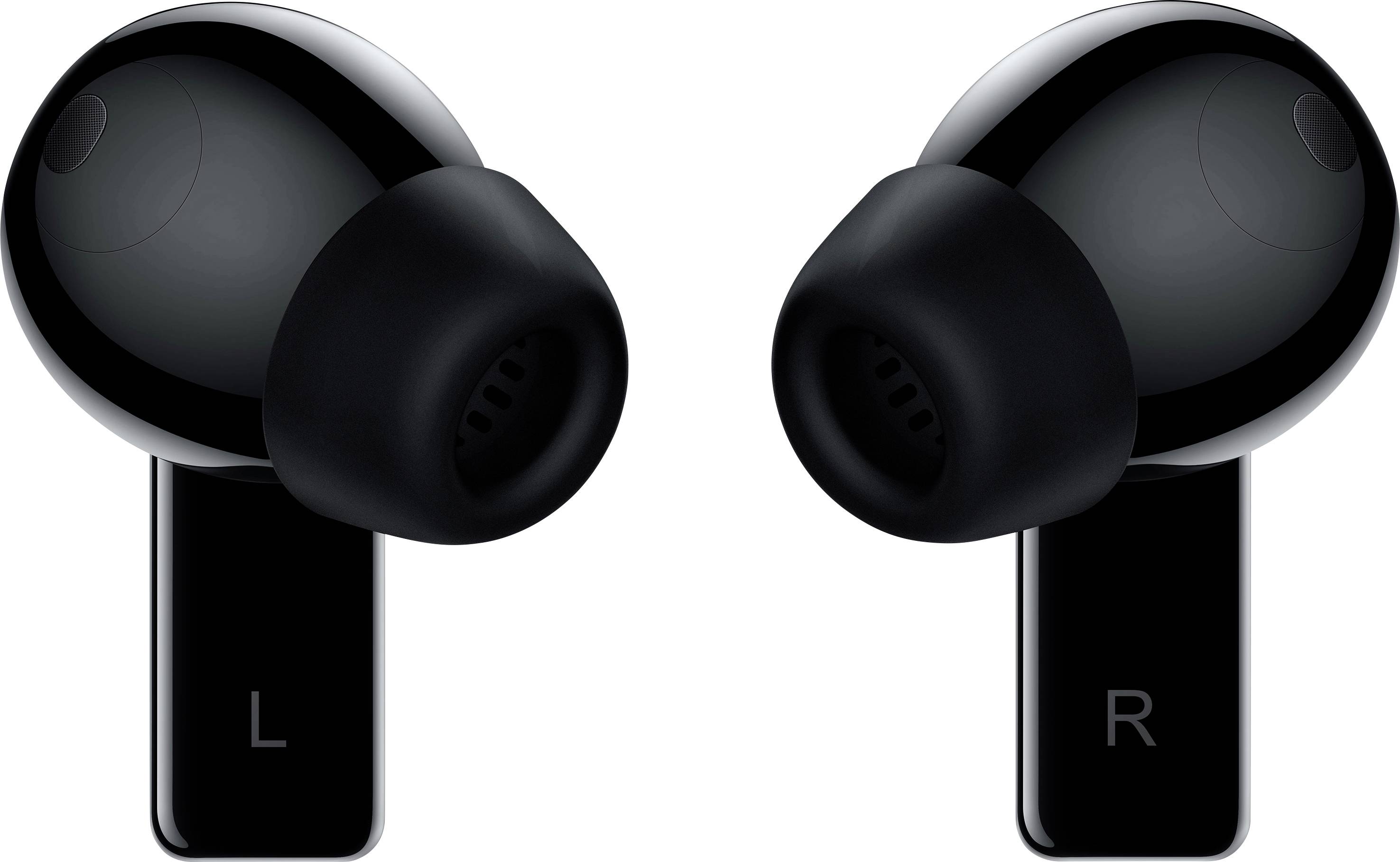 HUAWEI FreeBuds Pro In Ear Kopfhörer Bluetooth® Schwarz Noise Cancelling Headset, mit Bluetooth® Basisstation, Lautstärkeregelung