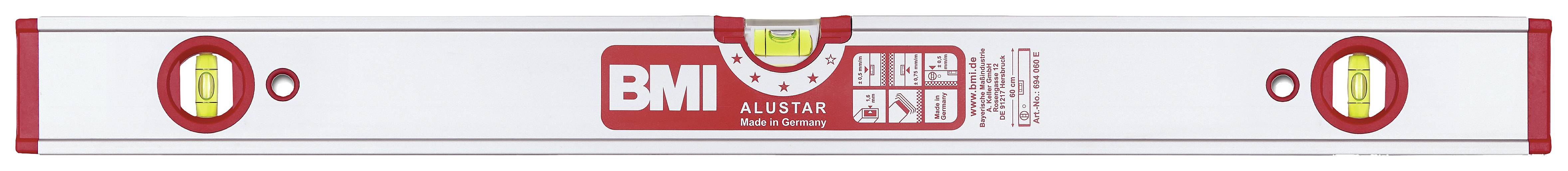 BMI 694180EMS 694180EMS Magnet-Wasserwaage mit Magnet 180cm 0.5 mm/m