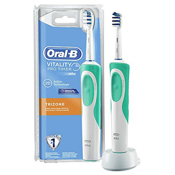 Oral-B Vitality TriZone Elektrische Zahnbürste Weiß, Grün