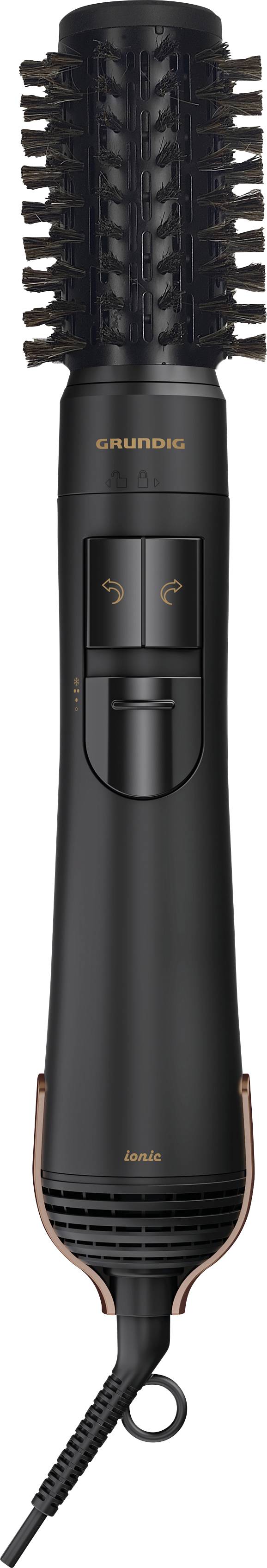 Grundig NaturaShine Profi Volumen & Locken Styler HS 7080 Lockenstab Schwarz, Roségold mit Ionisierung, mit Lockenfunktion