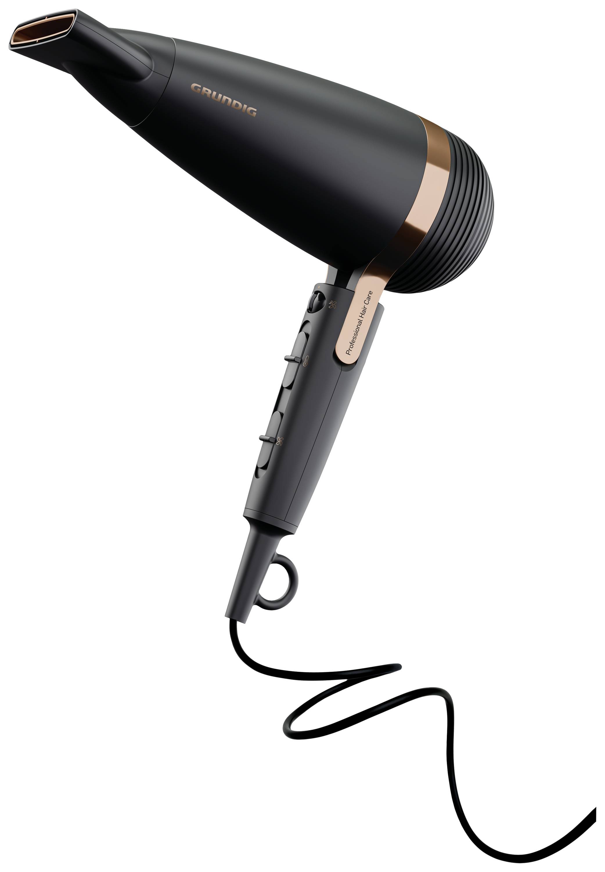 Grundig NaturaShine Ionic Haartrockner Schwarz, Roségold
