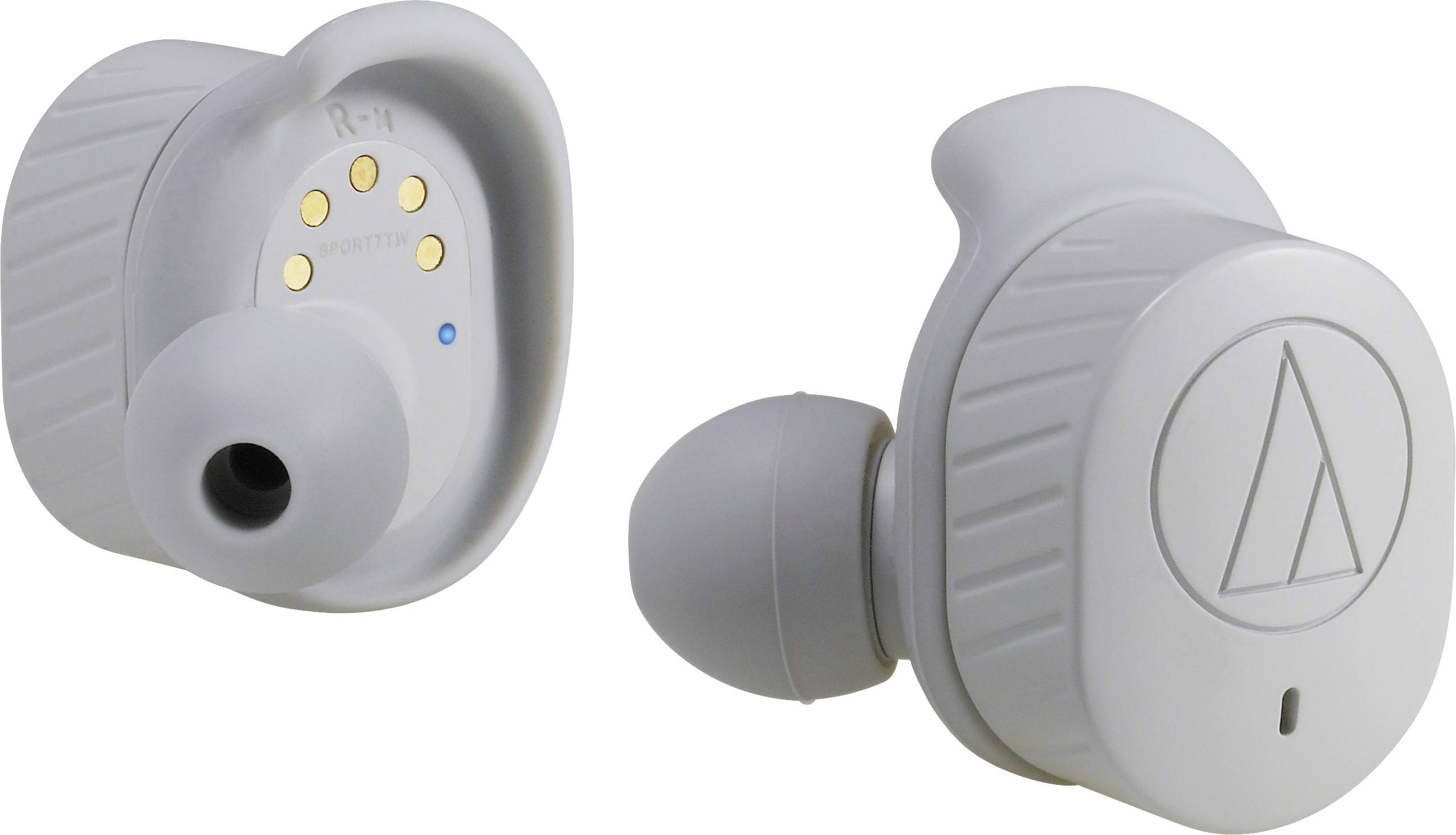 Audio Technica ATH-SPORT7TW In Ear Kopfhörer Bluetooth® Grau Lautstärkeregelung, Schweißresistent, Touch-Steuerung Sport
