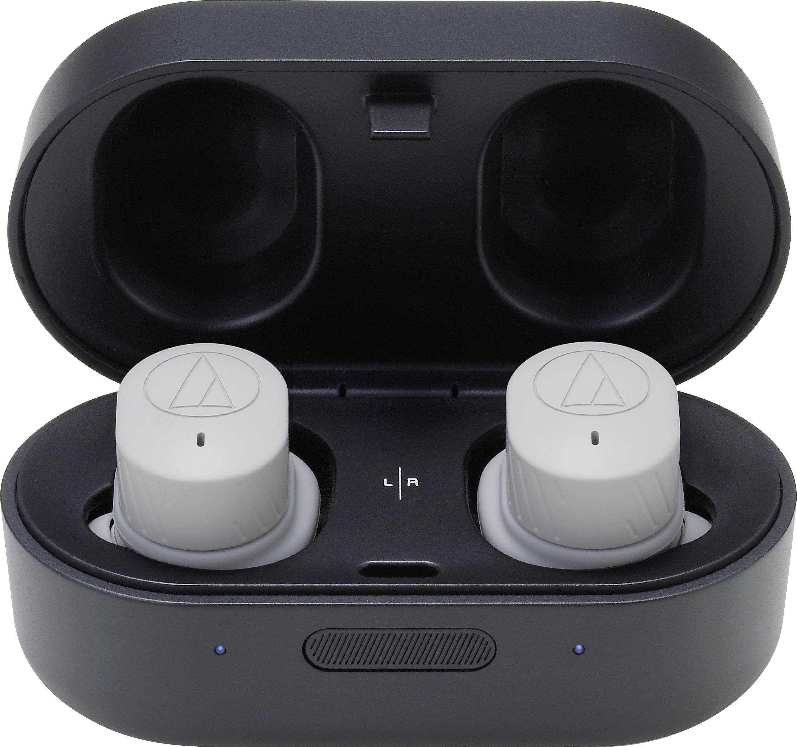 Audio Technica ATH-SPORT7TW Sport In Ear Kopfhörer Bluetooth® Grau Lautstärkeregelung, Schweißresistent, Touch-Steuerung