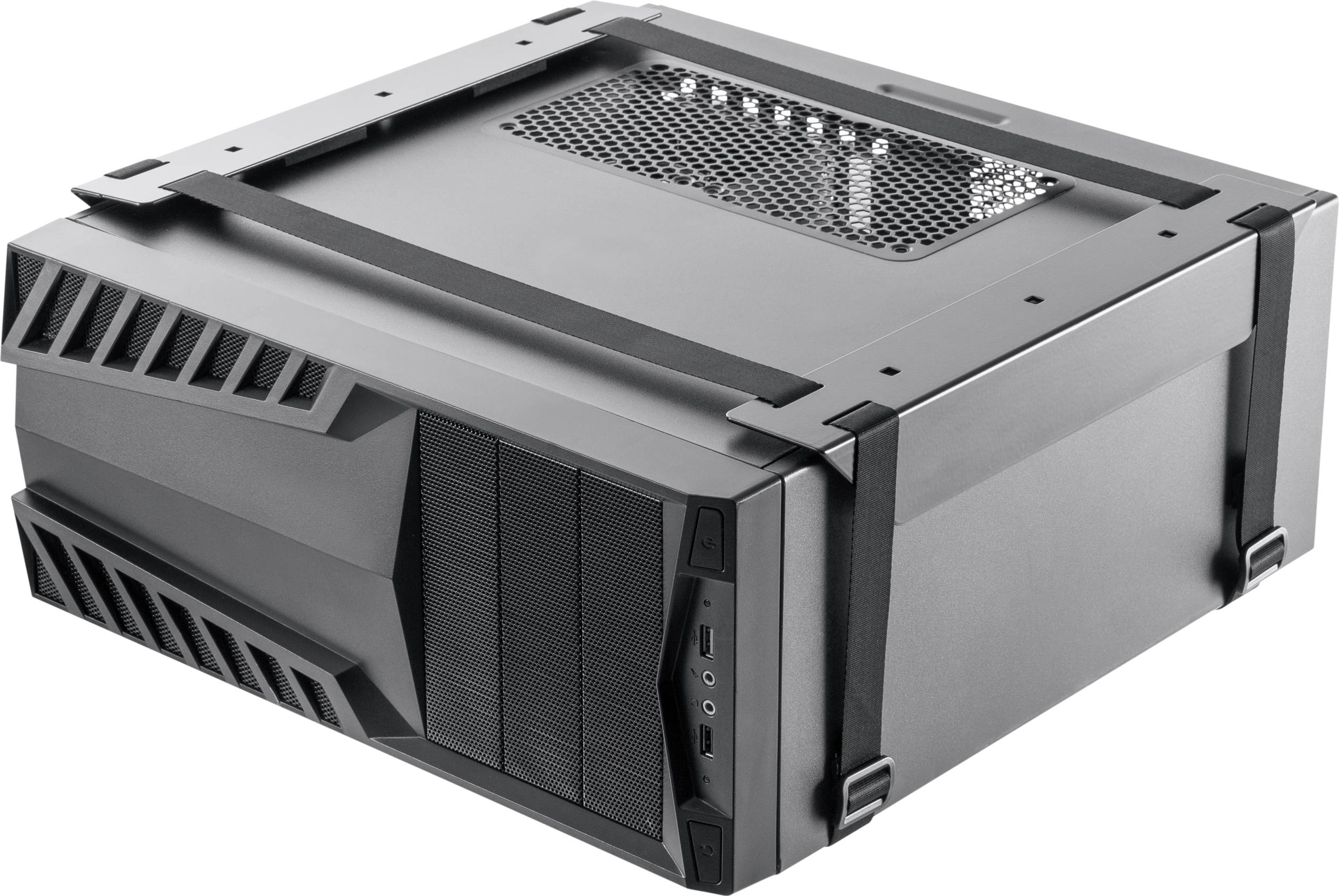 SpeaKa Professional PC Halterung Untertisch, Schraubbefestigung SP-PCH-100 SP-9330268 Schwarz Belastbar bis=10kg