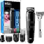 Braun MGK3242 Haarschneider, Bartschneider, Präzisions Trimmer abwaschbar Schwarz, Blau