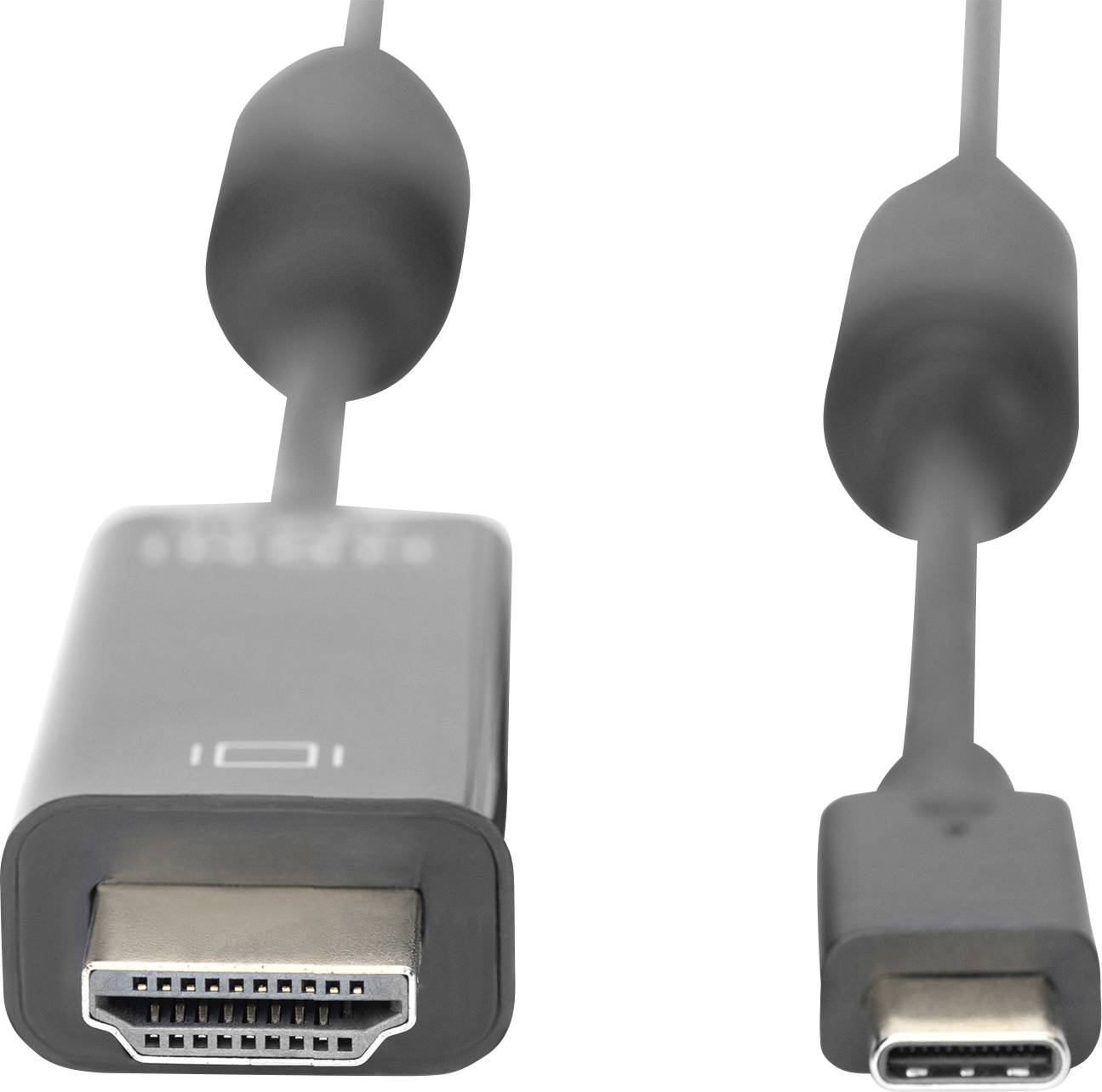 Digitus USB-C® / HDMI Adapterkabel USB-C® Stecker, HDMI-A Stecker 5.00m Schwarz AK-300330-050-S Geschirmt, doppelt geschirmt