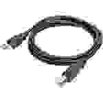 Digitus USB-Kabel USB 2.0 USB-A Stecker, USB-B Stecker 1.80 m Schwarz 10 St. Geschirmt, doppelt ges