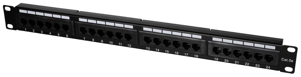 LogiLink NP0027 24 Port Patch-Panel 483 mm (19") CAT 5e 1 HE