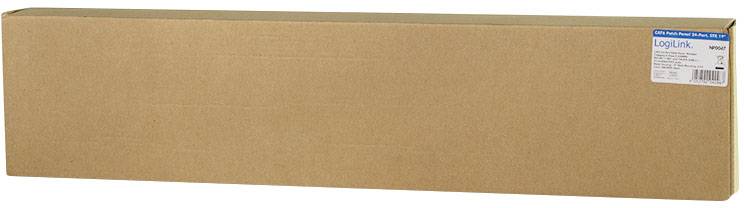 LogiLink NP0047 24 Port Patch-Panel 483 mm (19") CAT 6 0.5 HE