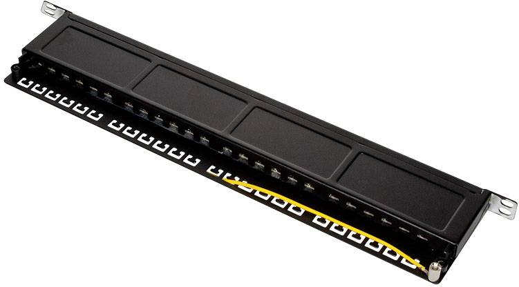 LogiLink NP0047 24 Port Patch-Panel 483 mm (19") CAT 6 0.5 HE