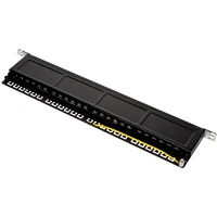 LogiLink NP0047 24 Port Patch-Panel 483 mm (19") CAT 6 0.5 HE LogiLink NP0047 24 Port Patch-Panel 483 mm (19") CAT 6 0.5 HE