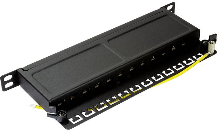 LogiLink NP0069 12 Port Patch-Panel 254 mm (10") CAT 6 0.5 HE