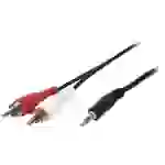 LogiLink CA1043 Cinch / Klinke Audio Anschlusskabel 5.00 m Schwarz (matt) LogiLink CA1043 Cinch / Klinke Audio Anschlusskabel 5.00 m Schwarz (matt)