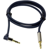 LogiLink CA11100 Klinke Audio Anschlusskabel 1.00m Dunkel-Blau (matt) 90° nach oben gewinkelt LogiLink CA11100 Klinke Audio Anschlusskabel 1.00m Dunkel-Blau (matt) 90° nach oben gewinkelt