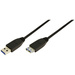 LogiLink USB-Kabel USB 3.2 Gen1 (USB 3.0 / USB 3.1 Gen1) USB-A Stecker, USB-A Buchse 1.00 m Schwarz