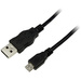 LogiLink USB-Kabel USB 2.0 USB-A Stecker, USB-Micro-B Stecker 0.60m Schwarz