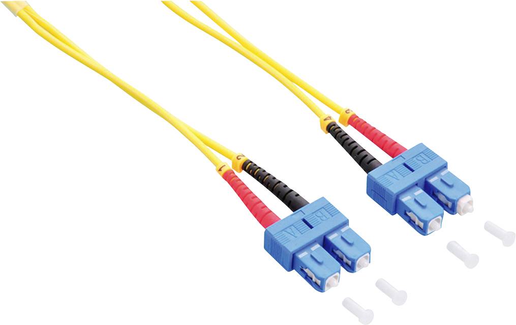 LogiLink FP0SC10 Glasfaser LWL Anschlusskabel 10.00 m Gelb 9/125 µ Singlemode OS2