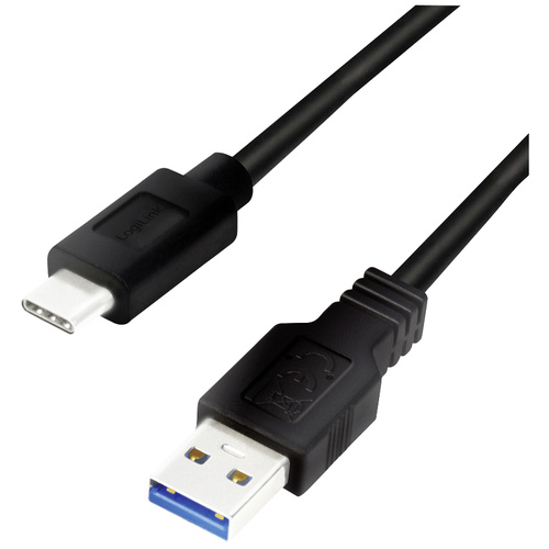 LogiLink USB-Kabel USB 3.2 Gen1 (USB 3.0 / USB 3.1 Gen1) USB-A Stecker, USB-C® Stecker 1.50 m CU016