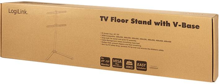 LogiLink BP0080 TV-Standfuß 124,5cm (49") - 177,8cm (70") Bodenständer