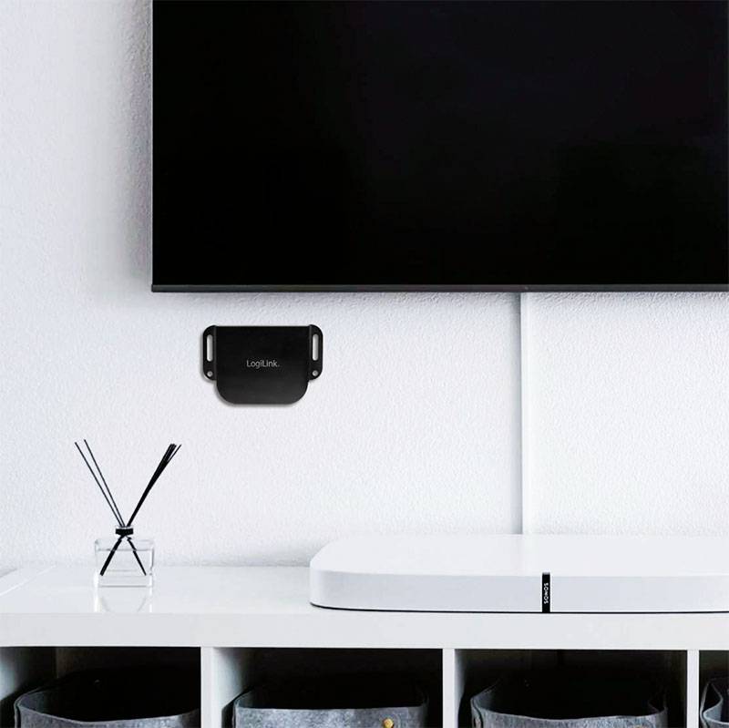 LogiLink CV0142 1 zu 2 HDMI-Splitter mit Aluminiumgehäuse, mit Status-LEDs 3840 x 2160 Pixel Schwarz