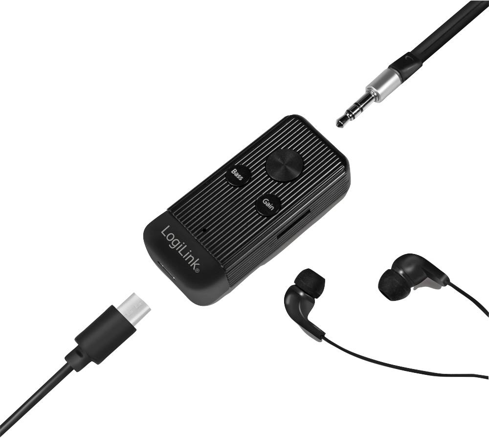 LogiLink BT0055 Bluetooth® Musik-Empfänger Bluetooth Version: 5.0 10 m