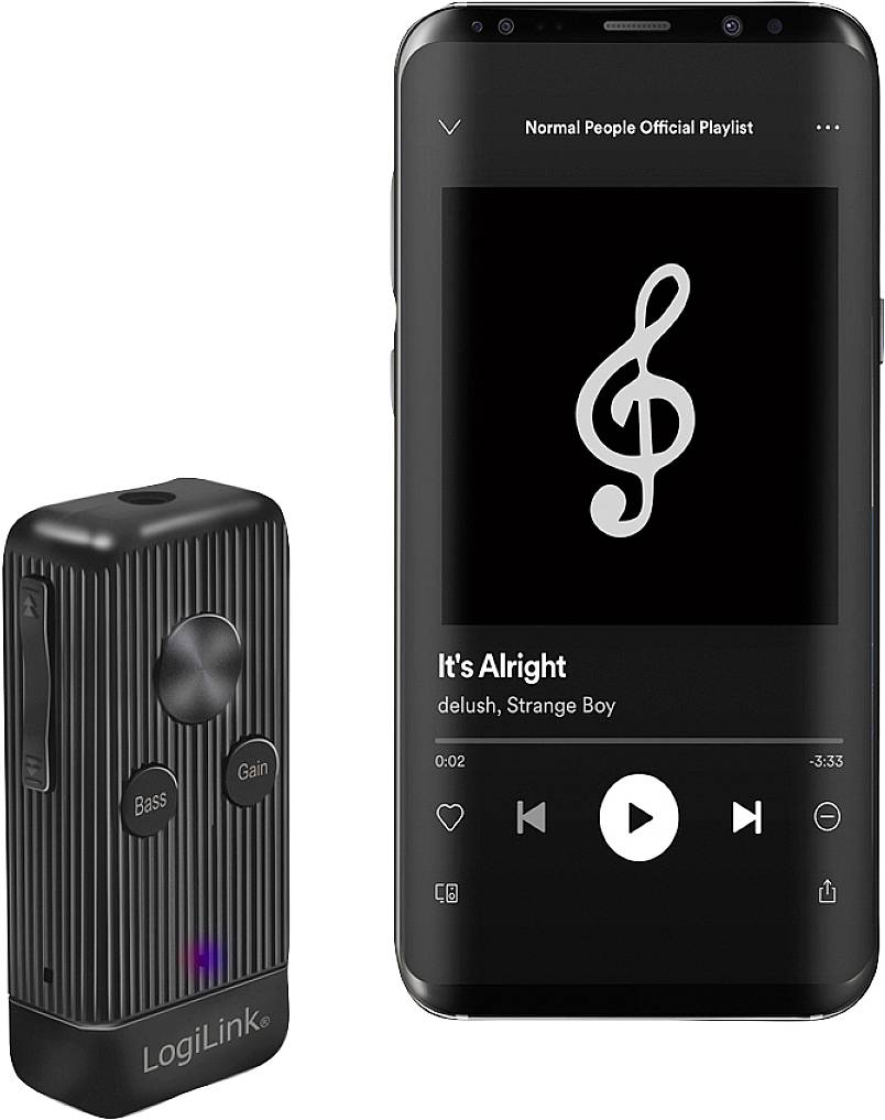 LogiLink BT0055 Bluetooth® Musik-Empfänger Bluetooth Version: 5.0 10 m