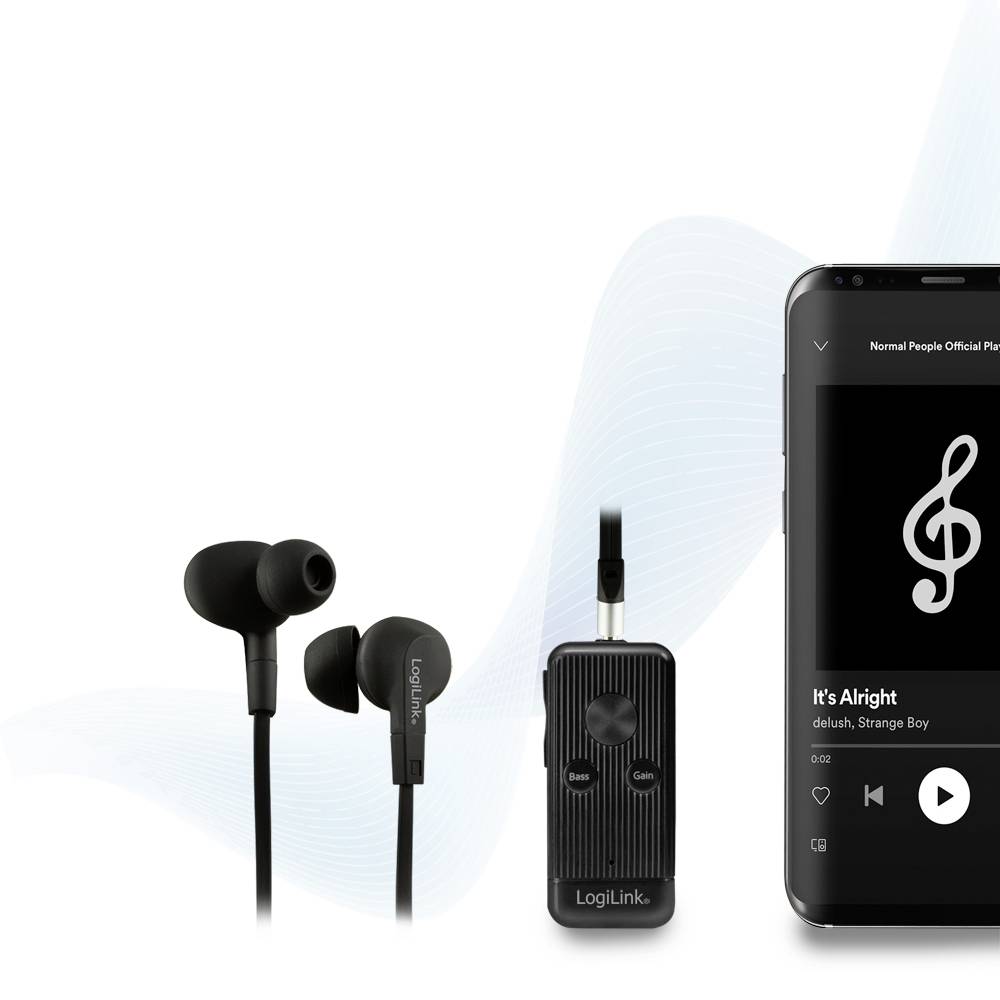 LogiLink BT0055 Bluetooth® Musik-Empfänger Bluetooth Version: 5.0 10 m