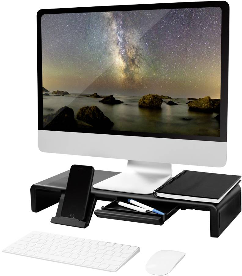 LogiLink BP0140 Monitor-Erhöhung Höhen-Bereich: 8cm (max) Schwarz