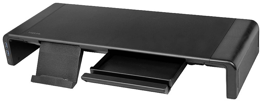 LogiLink BP0141 Monitor-Erhöhung Höhen-Bereich: 8cm (max) Schwarz