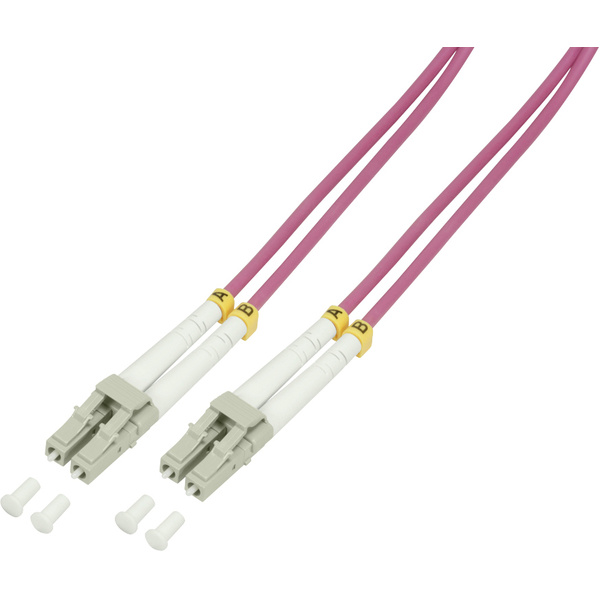 LogiLink FP4LC02 Glasfaser LWL Anschlusskabel 50/125 µ Multimode OM4 2.00 m