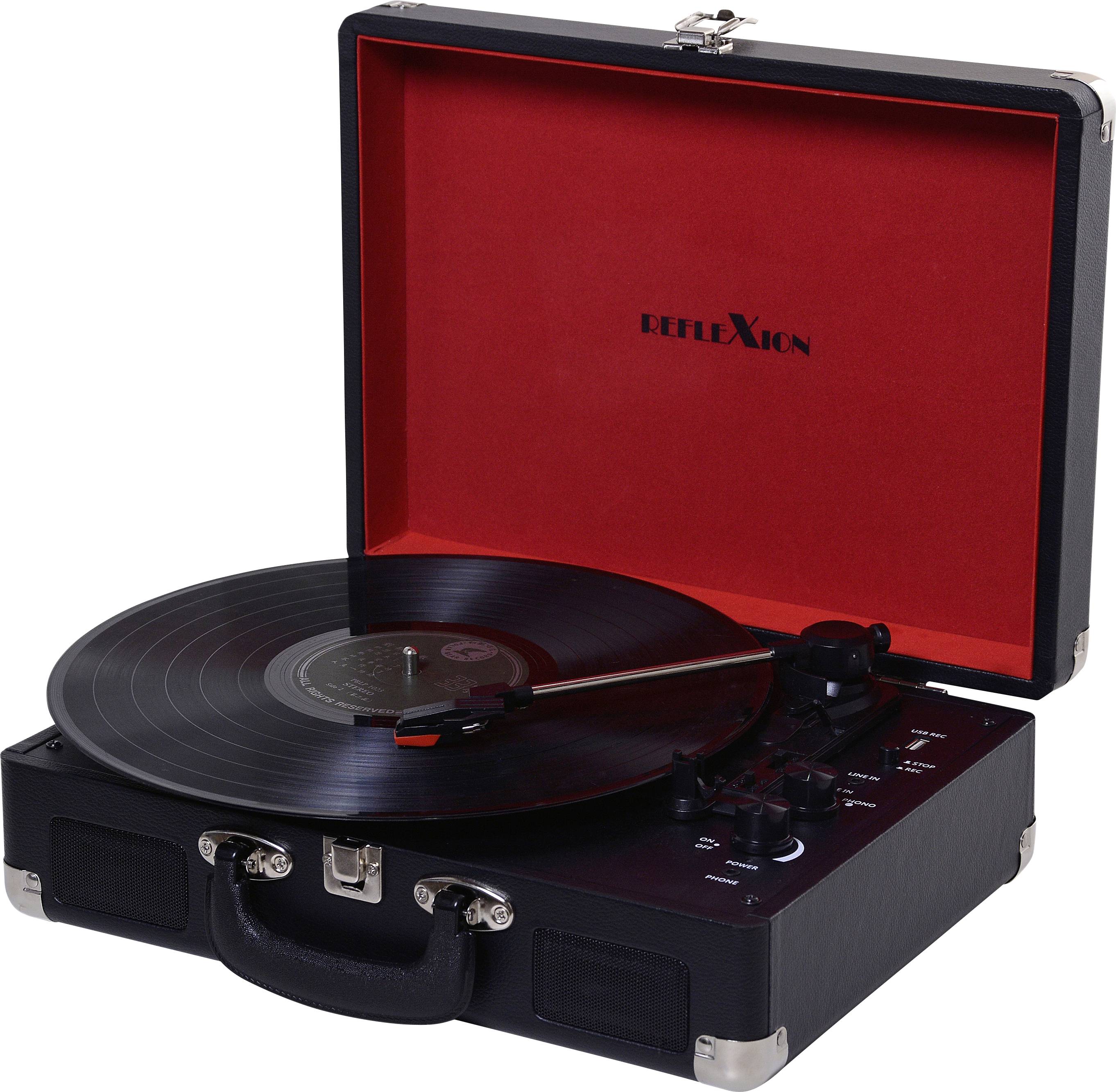 Reflexion HIF1970BT USB-Plattenspieler Direktantrieb Schwarz-Rot