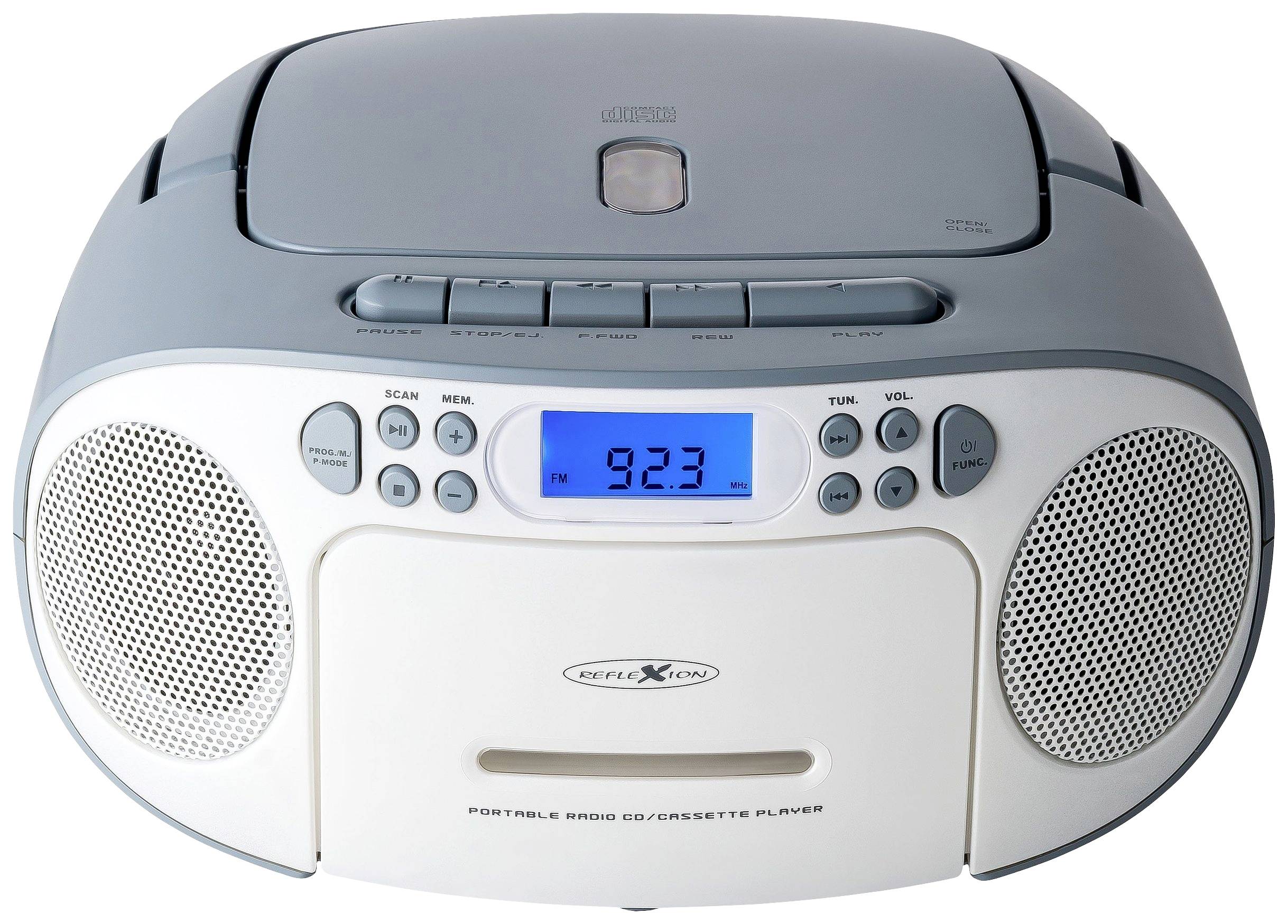 Reflexion RCR2260BL CD-Radio UKW AUX, CD, Kassette Blau-Weiß