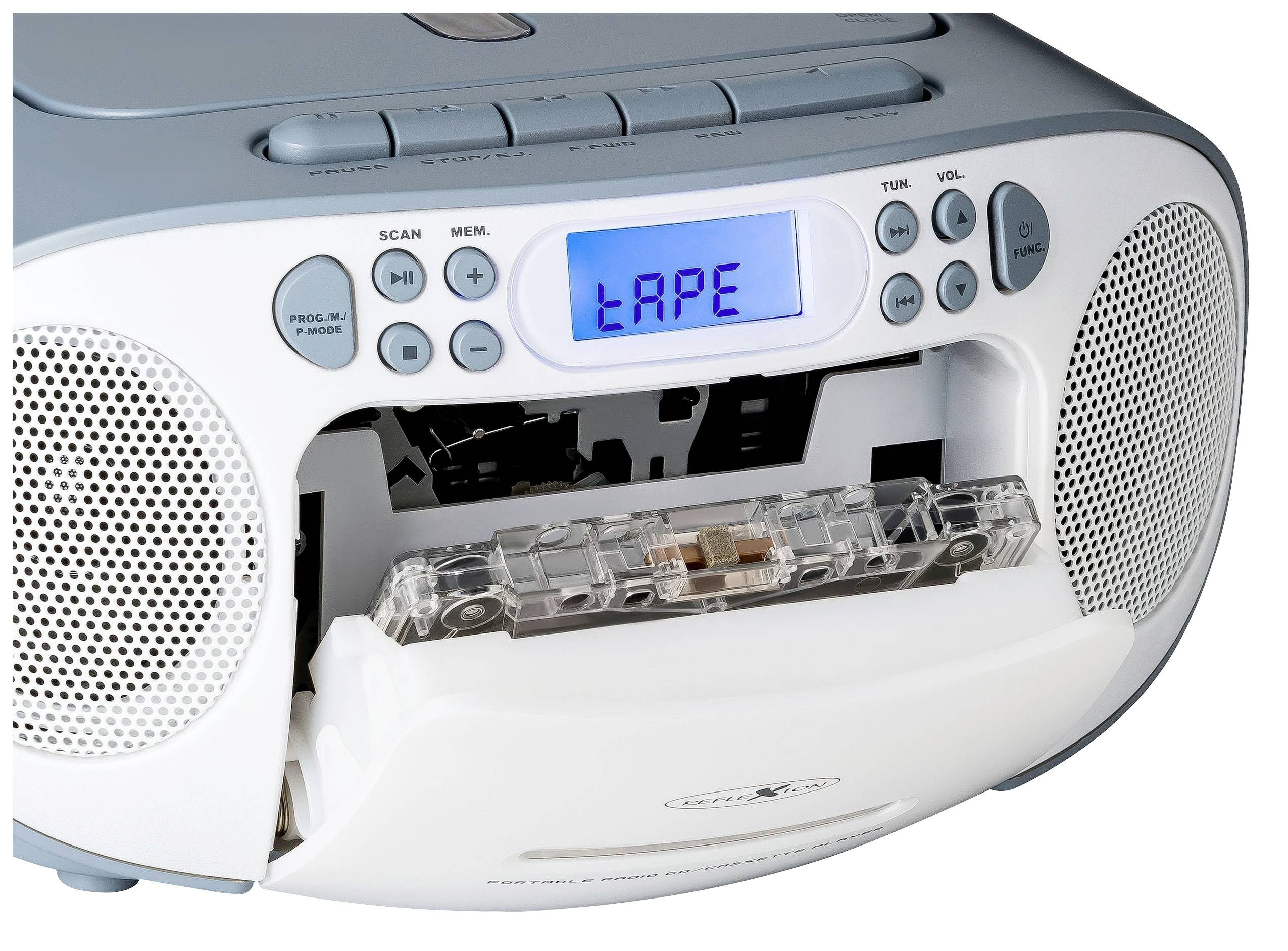 Reflexion RCR2260BL CD-Radio UKW AUX, CD, Kassette Blau-Weiß