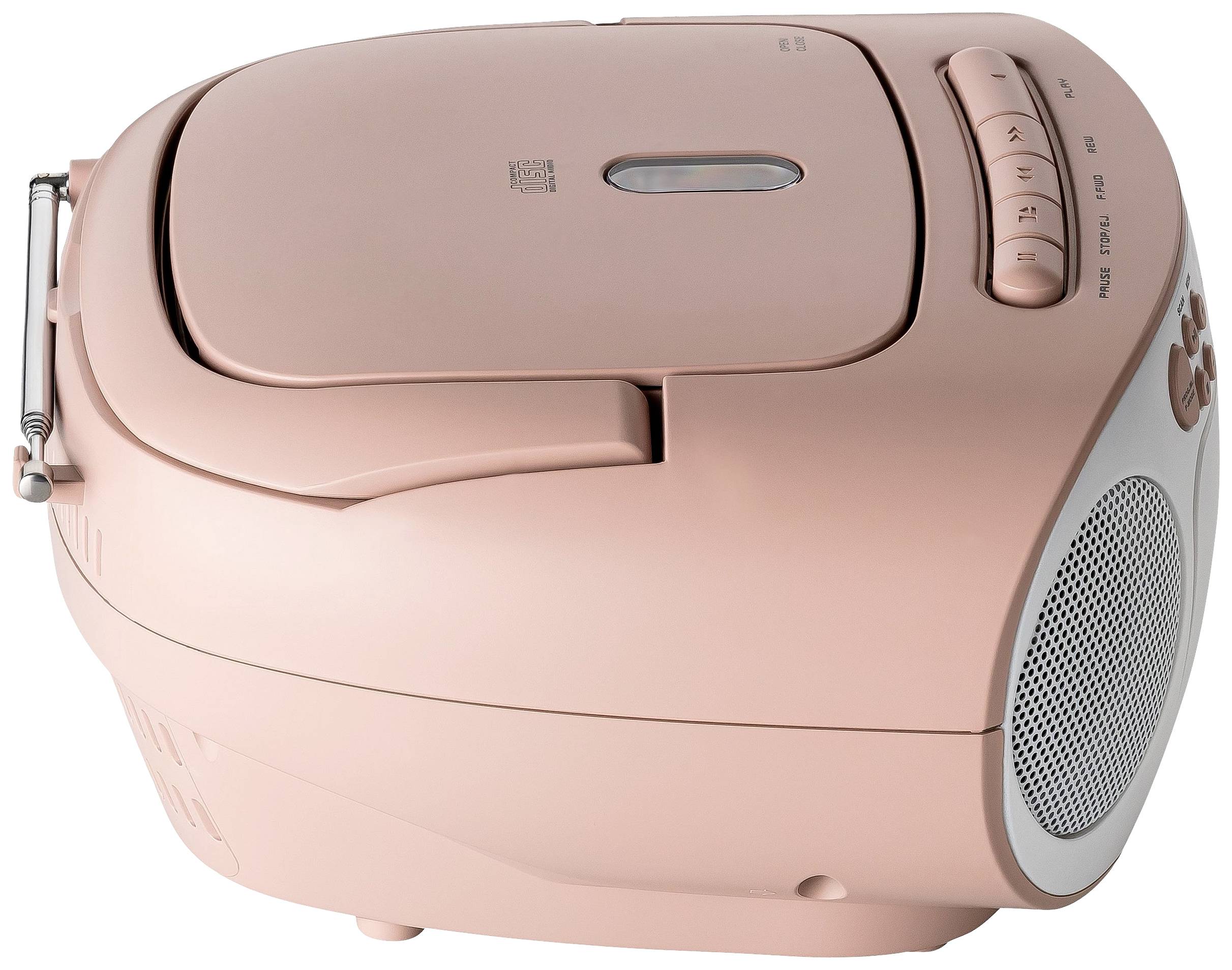 Reflexion RCR2260PK CD-Radio UKW AUX, CD, Kassette Pink, Weiß