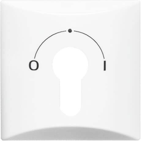 Busch-Jaeger Abdeckung Schlüsselschalter, Schlüsseltaster Allwetter 44 (IP44) Weiß, Perlweiß 2CKA001710A1837 1 St.