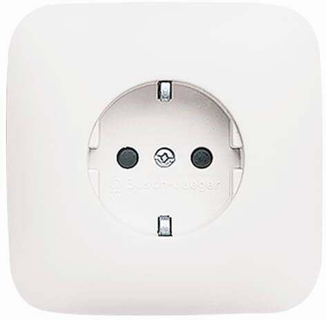 ABB 2CKA002013A4664 Schutzkontakt-Steckdose IP20 Reinweiß (RAL 9010), Weiß