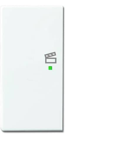 Busch-Jaeger 2fach Abdeckung Symbolwippe "Szene" Carat, free@home, Future Linear, Solo Weiß, Verkehrsweiß 2CKA006220A0058 1 St.