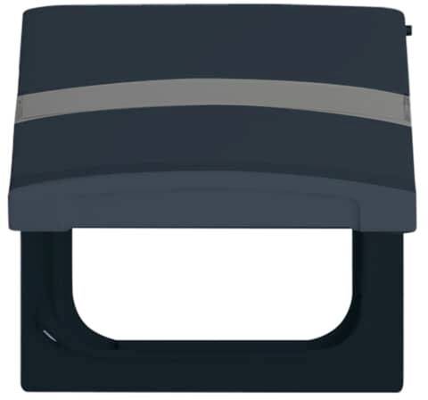 Busch-Jaeger Abdeckung Beschriftungsfeld, Abdeckung Allwetter 44 (IP44) Schwarz-Grau, Anthrazit 2CKA001710A1993 1St.