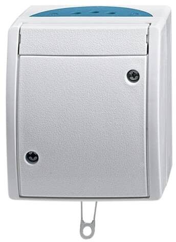 ABB 2CKA001383A0141 Schalter IP44 Lichtgrau (RAL 7035), Blau-Grün