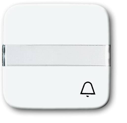 Busch-Jaeger Abdeckung Symbolwippe "Klingel" Reinweiß (RAL 9010), Weiß 2CKA001731A0538 1 St.