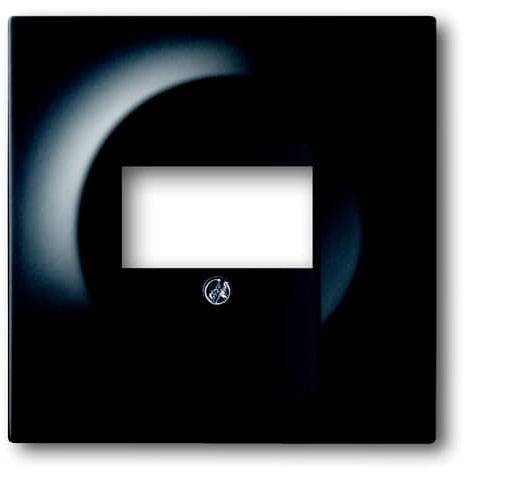 Busch-Jaeger Abdeckung TAE-Steckdose Impuls Schwarz, Tiefschwarz (RAL 9005) 2CKA001753A0148 1 St.