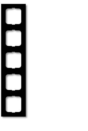 Busch-Jaeger 5fach Rahmen Rahmen Future Linear Schwarz, Tiefschwarz (RAL 9005) 2CKA001754A4423 1St.