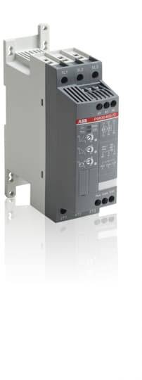 Industrie-Schaltgerät an der Wand montiert, mit mehreren Anschlüssen und Schaltern auf der Vorderseite.