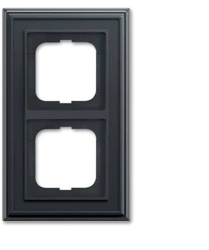 Busch-Jaeger 2fach Rahmen Rahmen Schwarz-Grau, Anthrazit 2CKA001754A4679 1St.