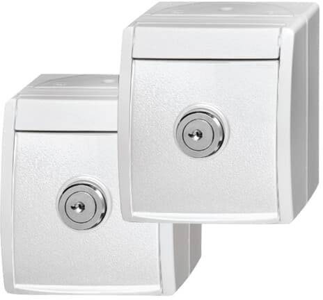 ABB 2CKA002083A0836 Schutzkontakt-Steckdose IP44 Weiß, Reinweiß (RAL 9010)