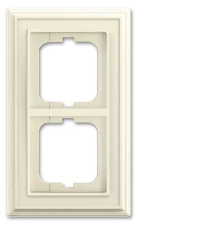 Busch-Jaeger 2fach Rahmen Rahmen Perlweiß, Creme-Weiß 2CKA001754A4674 1 St.