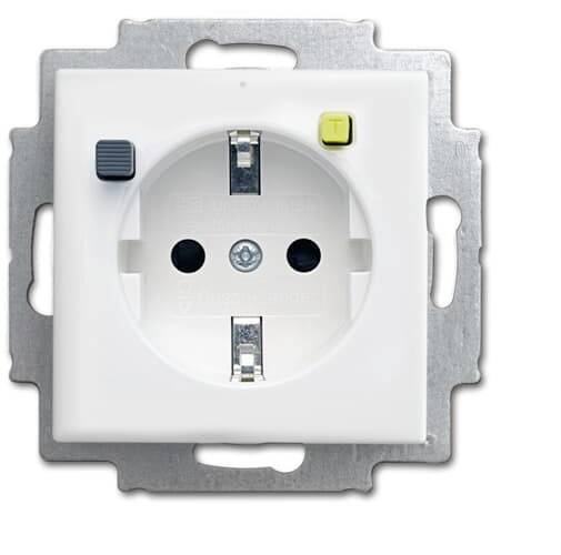 ABB 2CKA003116A0663 Schutzkontakt-Steckdose IP20 Reinweiß (RAL 9010), Weiß